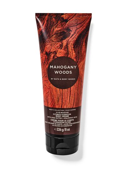 Mahogany Woods – cremă de corp Bath & Body Works din colecția masculină cu note lemnoase