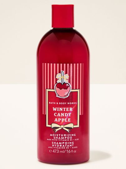 Șampon Winter Candy Apple Bath & Body Works cu motiv de măr glazurat și fundă