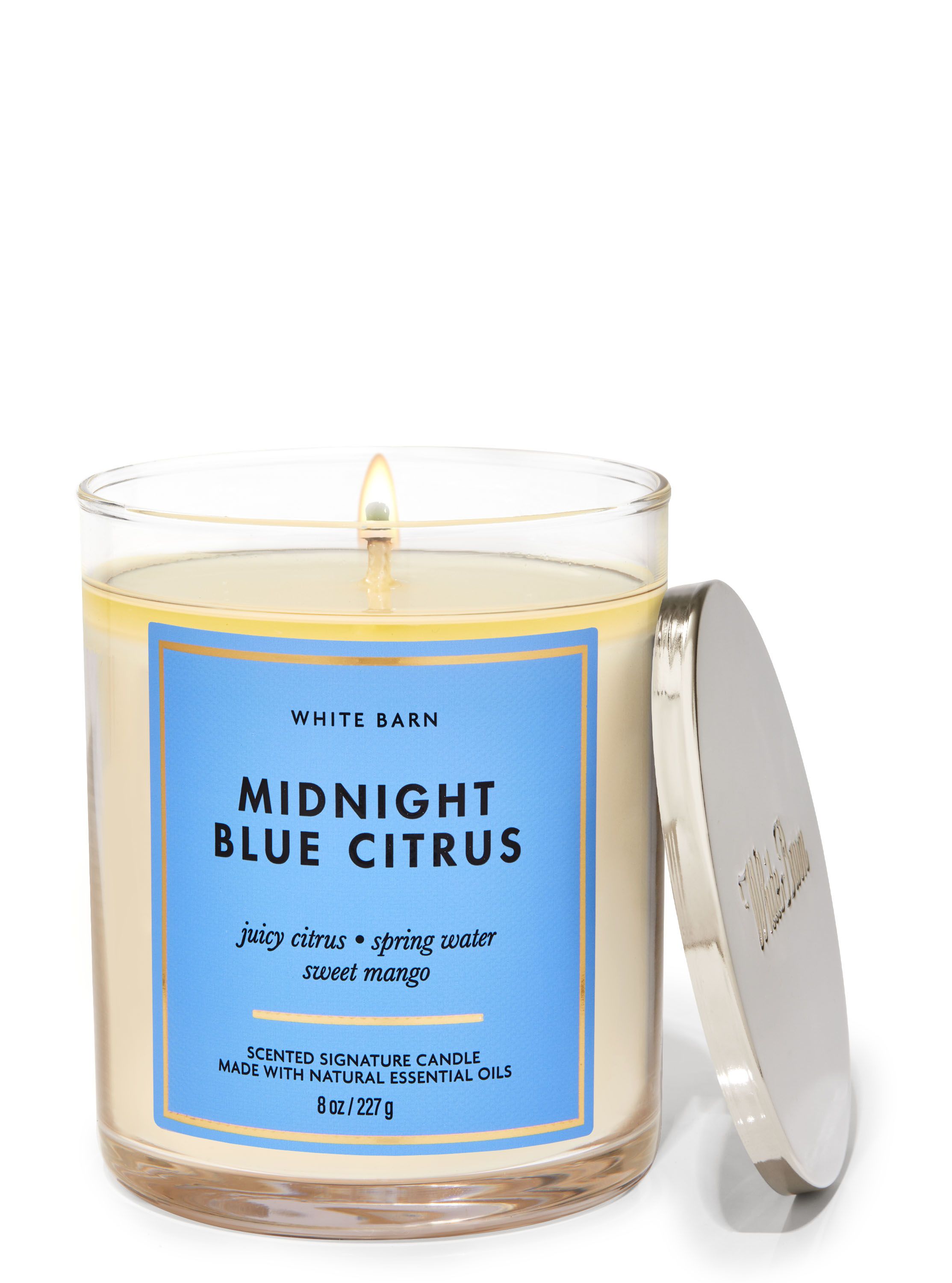 Lumânare cu un fitil MIDNIGHT BLUE CITRUS - Bath & Body Works