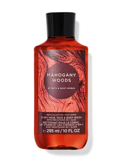 Mahogany Woods – gel 3-în-1 pentru păr, față și corp Bath & Body Works din colecția masculină