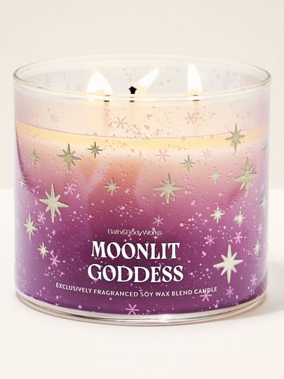 Lumânare parfumată Moonlit Goddess Bath & Body Works cu capac metalic decorativ