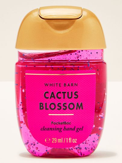 Gelul de mâini Cactus Blossom PocketBac, într-un recipient practic, ideal pentru utilizare rapidă și revigorantă.