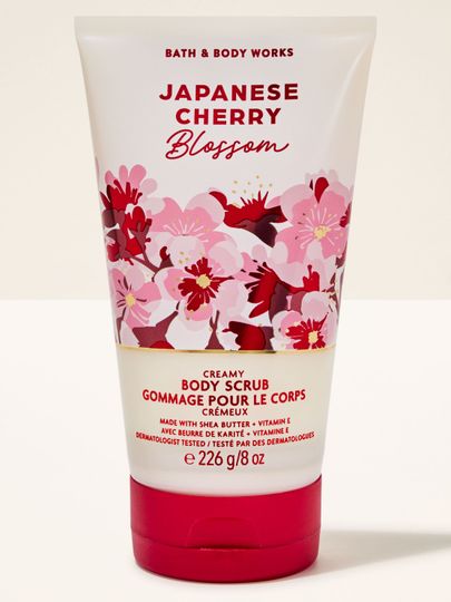 Japanese Cherry Blossom – scrub cremos pentru corp Bath & Body Works din colecția florală