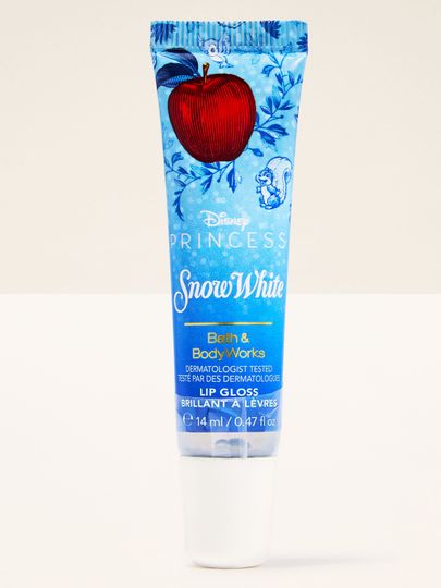 Gloss Snow White Disney Princess – ambalaj albastru intens și strălucire ca din poveste.