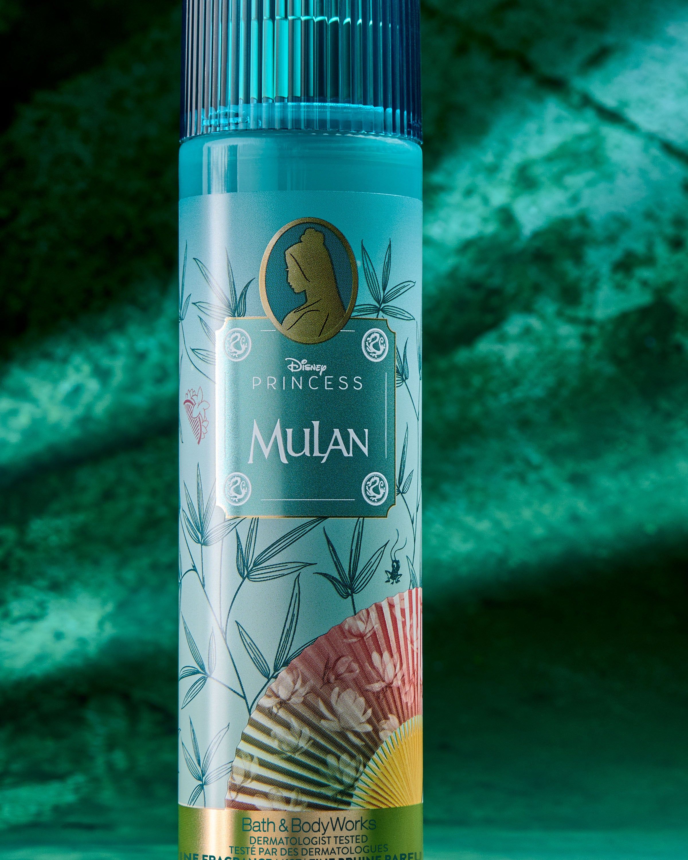 Brumă Mulan Disney Princess – design turcoaz cu bambus și prospețime delicată cu note orientale.