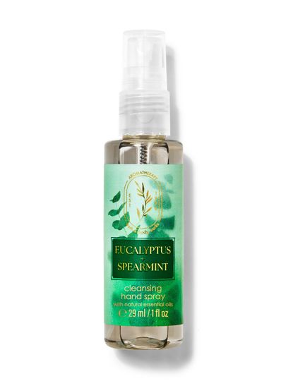 Eucalyptus + Spearmint – spray pentru mâini Bath & Body Works din colecția aromaterapeutică