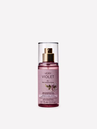 Mist parfumat pentru corp Very Violet Bath & Body Works în format de călătorie