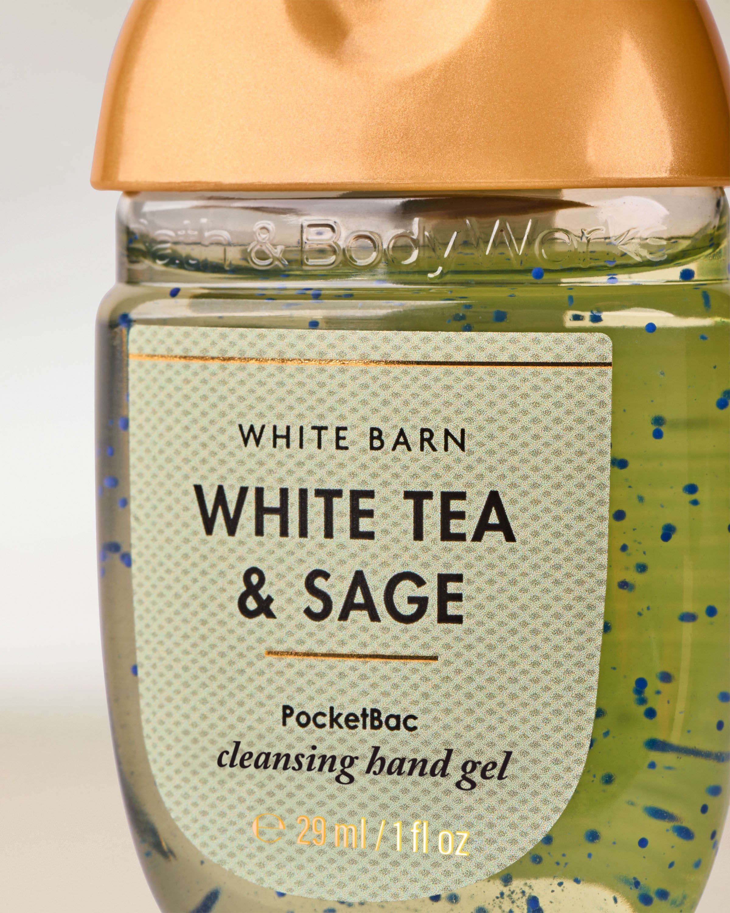 PocketBac White Barn White Tea & Sage cu gel verde și capac portocaliu, 29 ml.