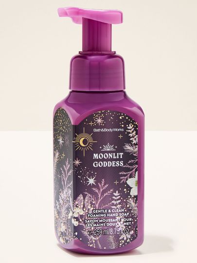 Săpun spumă Moonlit Goddess Bath & Body Works cu motiv de lună, stele și flori