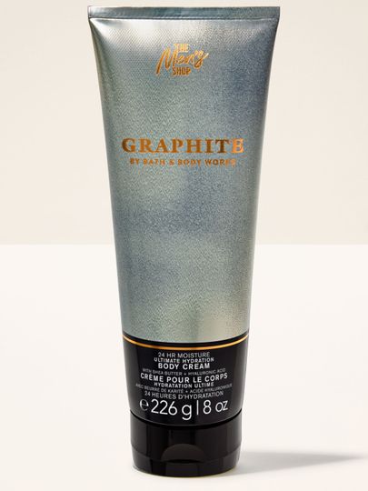 Bath & Body Works Graphite – cremă de corp pentru bărbați în tub grafit mat.