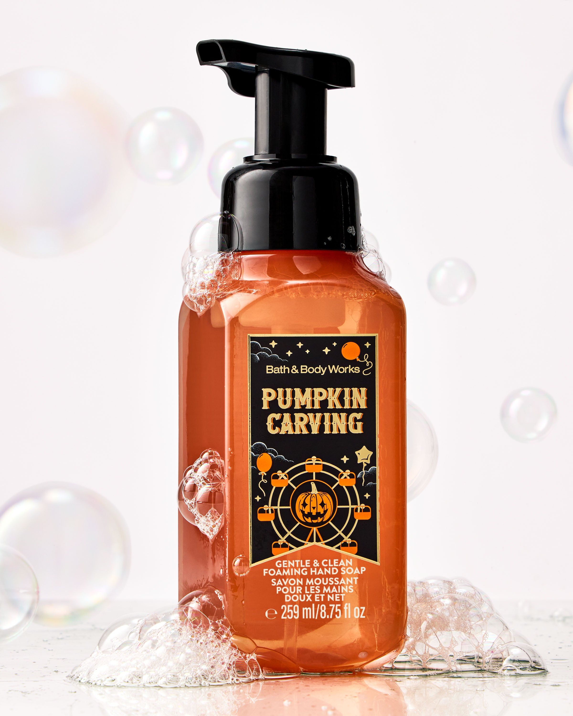 Săpun spumă pentru mâini Bath & Body Works Pumpkin Carving cu dozator, 259 ml