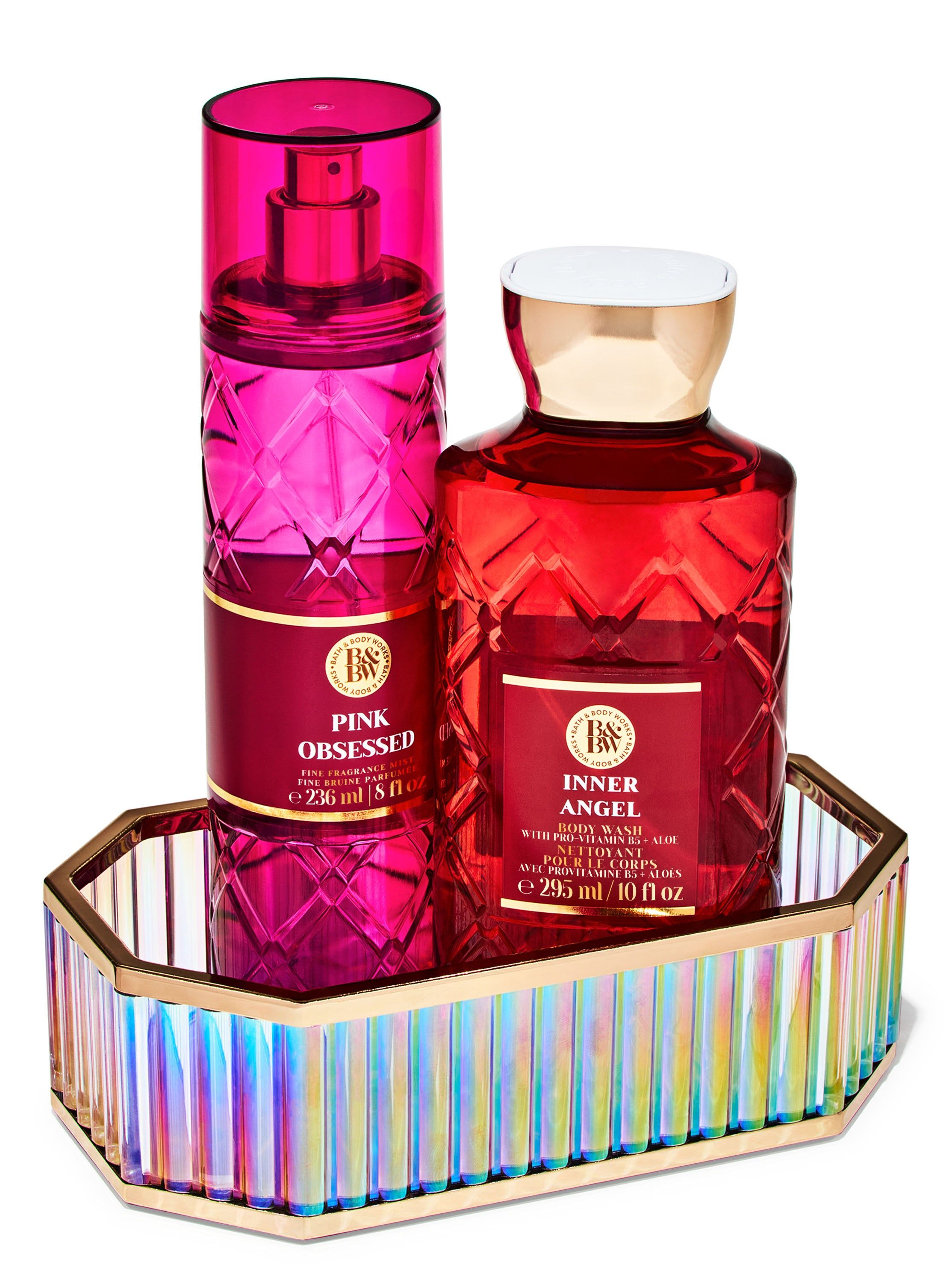 Tavă pentru cosmetice Bath & Body Works din colecția Pink Obsessed & Inner Angel – produsele se vând separat