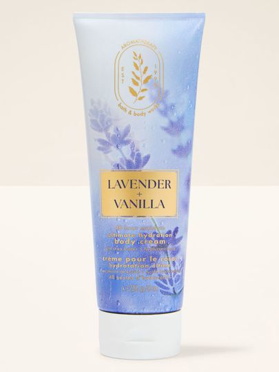 Lavender + Vanilla – cremă de corp Bath & Body Works din colecția aromaterapeutică
