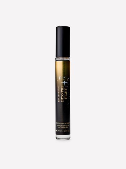 Parfum Into the Night Bath & Body Works în flacon de călătorie cu pulverizator