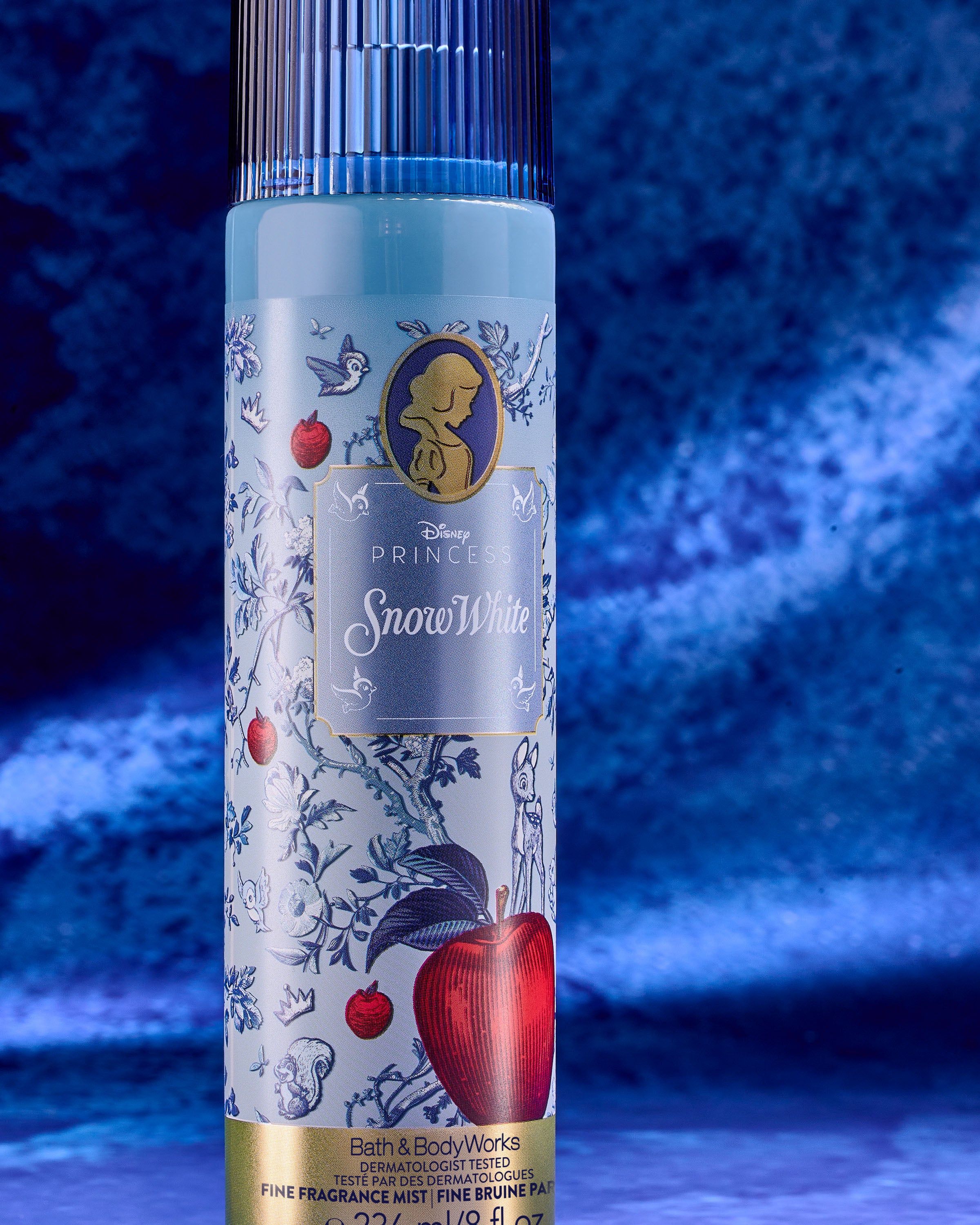 Brumă Snow White Disney Princess – design albastru elegant și prospețime delicată ca din poveste.
