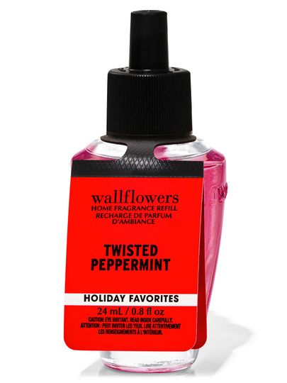 Náplň do osvěžovače vzduchu „Twisted Peppermint”, 24 ml, Bath & Body Works.