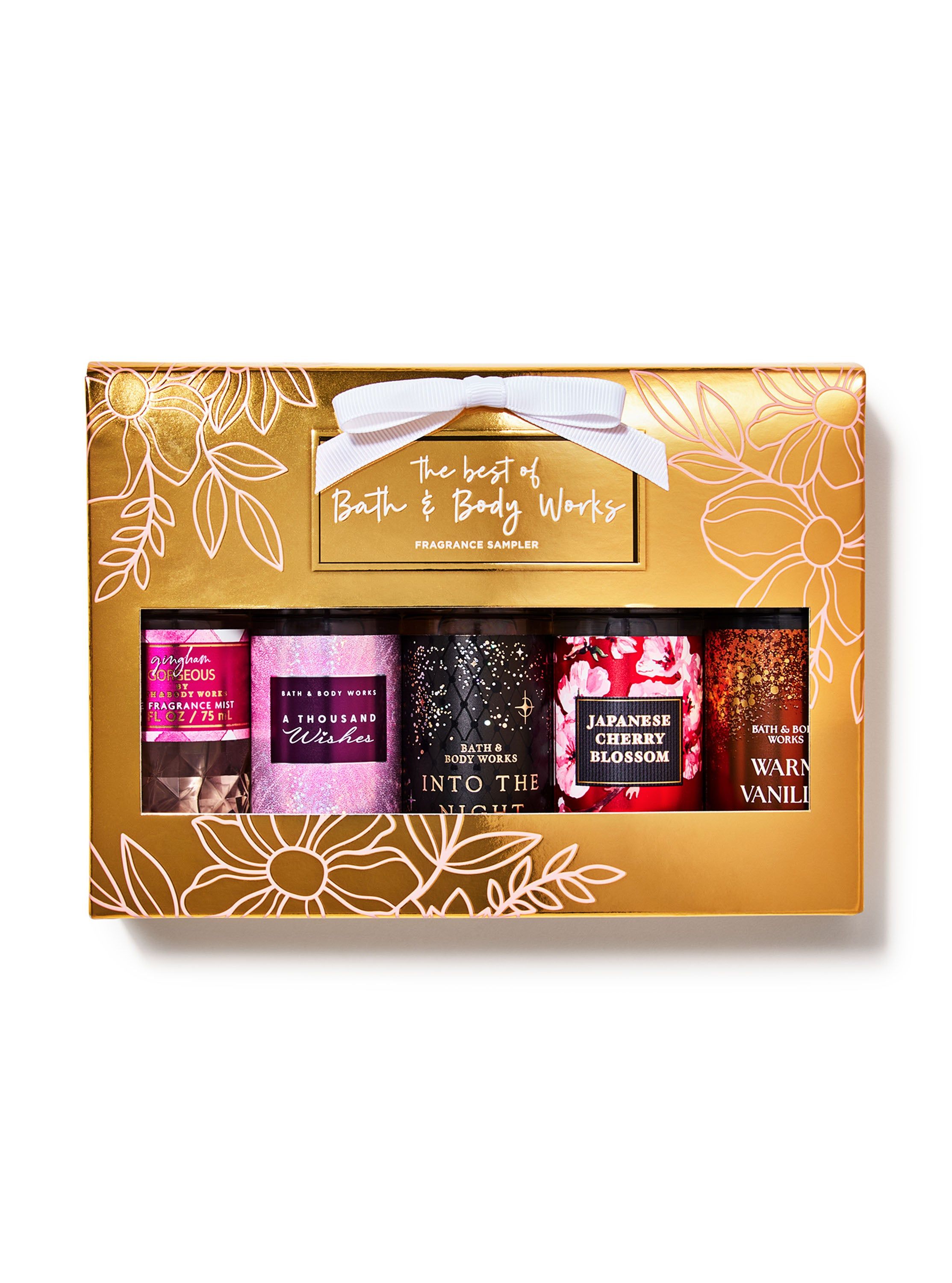 Set cadou cu 5 mini spray-uri de corp BEST OF BATH & BODY WORKS