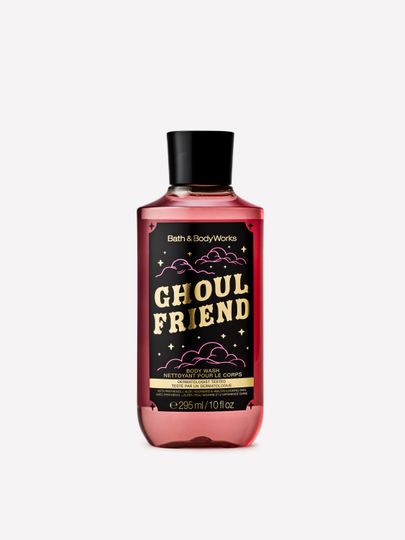 Gel de duș Bath & Body Works Ghoul Friend într-o sticlă roz de 295 ml