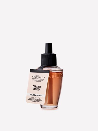 Rezervă pentru odorizant electric Wallflowers Caramel Vanilla Bath & Body Works, 24 ml