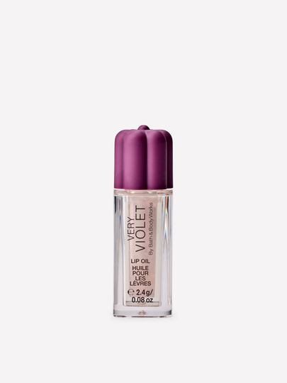 Ulei pentru buze Very Violet Bath & Body Works în ambalaj transparent