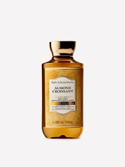 Gel de duș Bath & Body Works Almond Croissant într-o sticlă de 295 ml