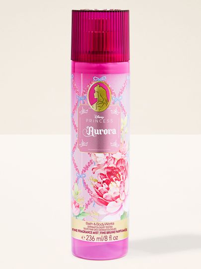 Brumă parfumată Aurora Disney Princess – design roz floral și prospețime delicată.