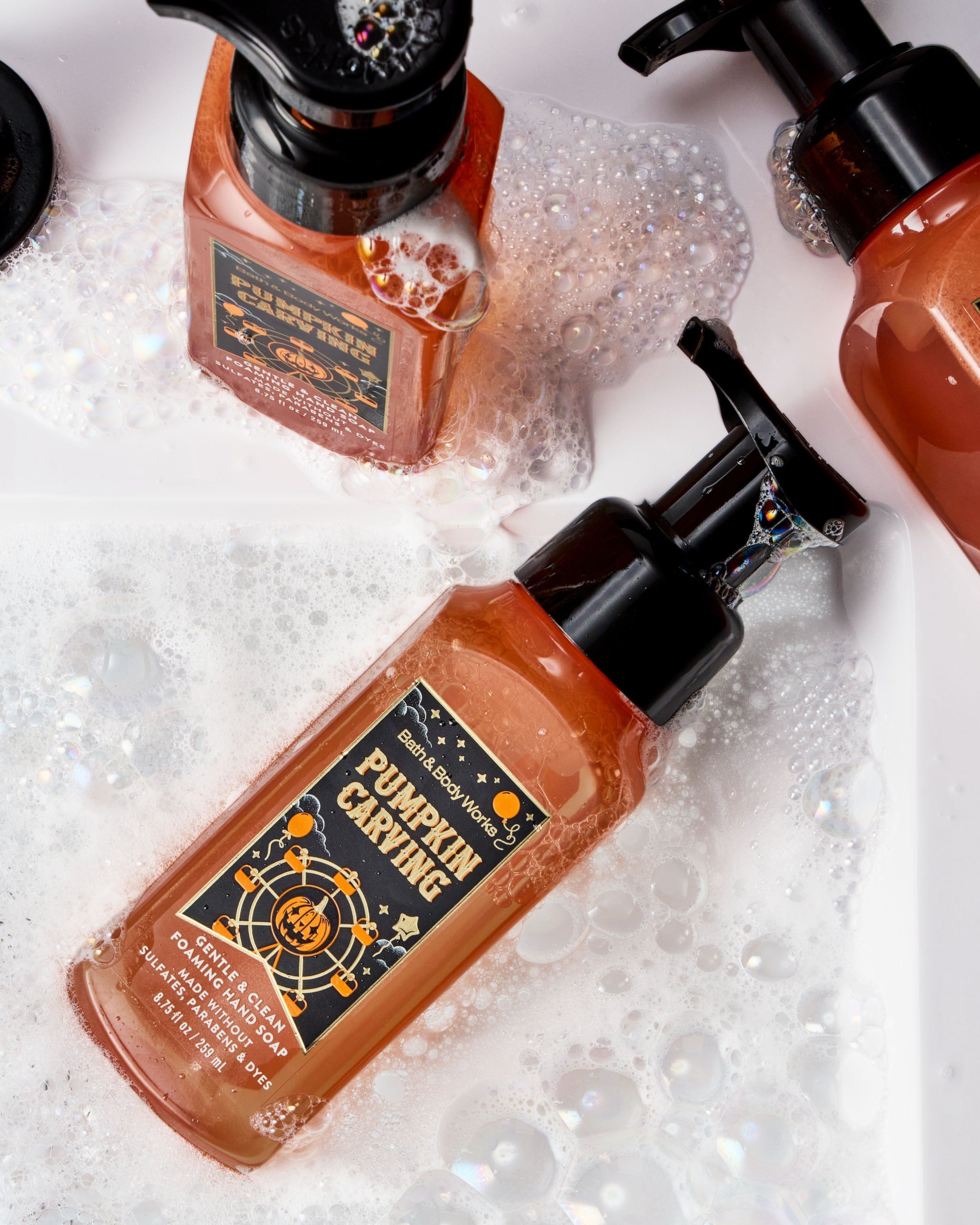 Săpun spumă pentru mâini Bath & Body Works Pumpkin Carving cu dozator, 259 ml