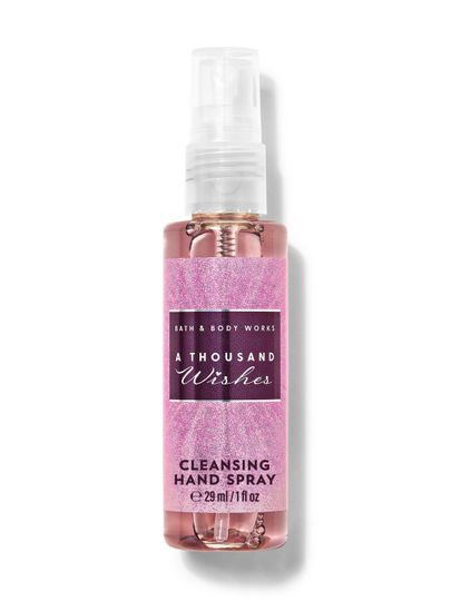 A Thousand Wishes – spray pentru mâini Bath & Body Works din colecția în ambalaj roz, curățare