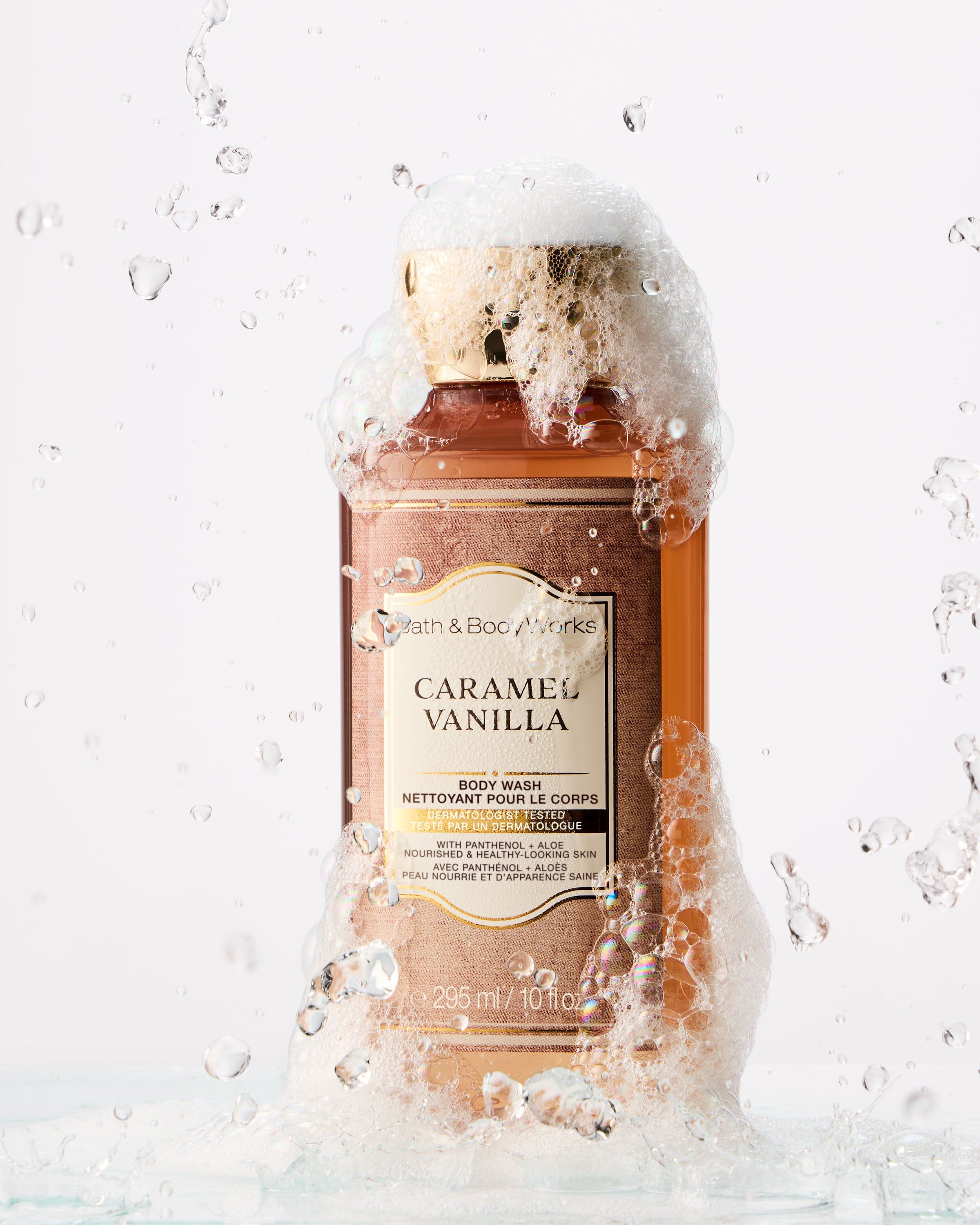 Gel de duș Bath & Body Works Caramel Vanilla, 295 ml