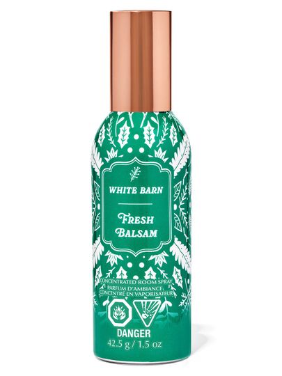 Vonná mlha do interiéru s vůní jedle a zeleným zimním vzorem. Bath & Body Works.