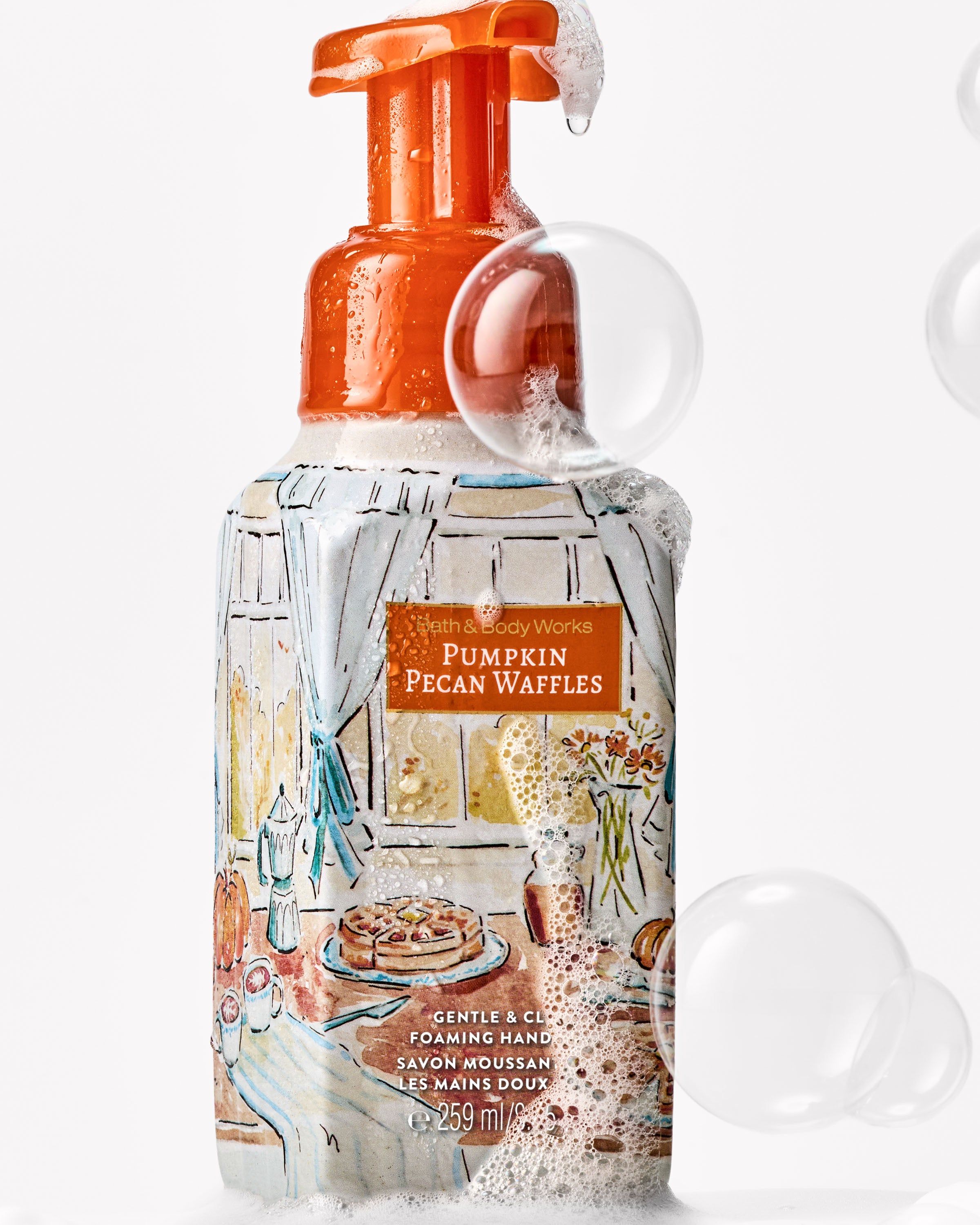 Săpun spumă delicat pentru mâini Bath & Body Works Pumpkin Pecan Waffles, 259 ml