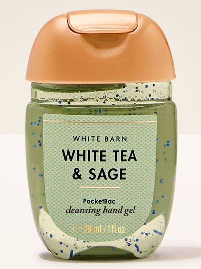 PocketBac White Barn White Tea & Sage cu gel verde și capac portocaliu, 29 ml.
