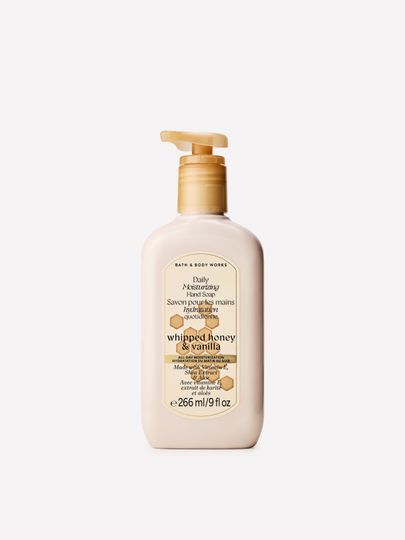 Bath & Body Works Whipped Honey & Vanilla săpun hidratant pentru mâini cu pompă, 266 ml
