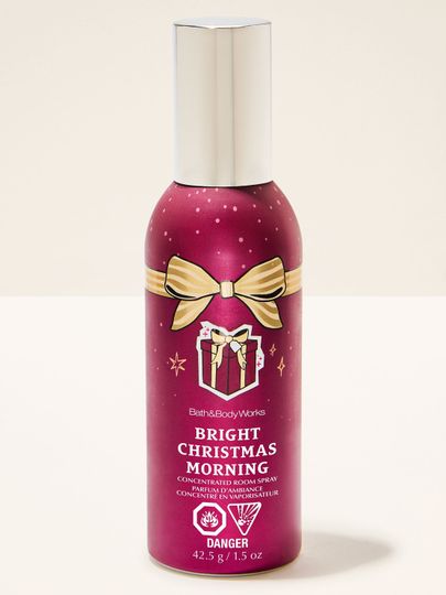 Spray parfumat pentru cameră Bright Christmas Morning Bath & Body Works cu motiv de cadou