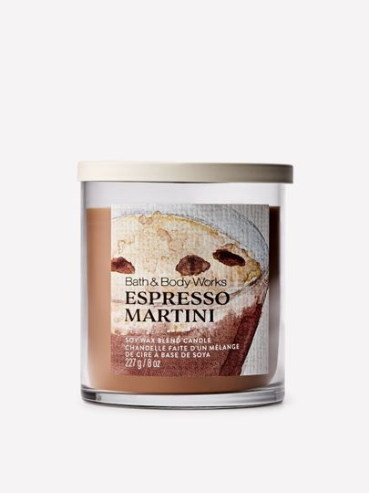 Lumânare parfumată Bath & Body Works Espresso Martini din amestec de ceară de soia, 1 fitil