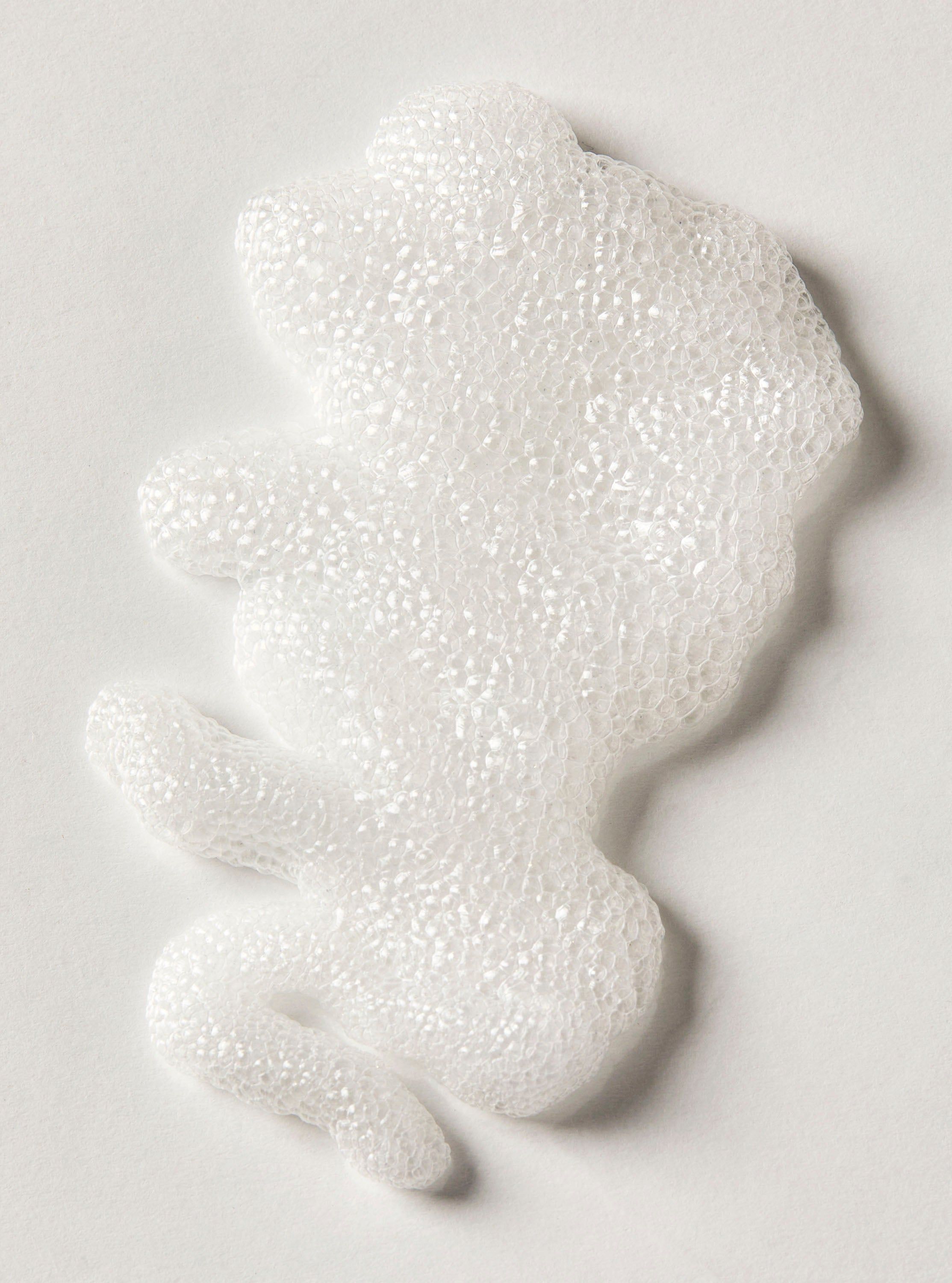 Spumă pentru corp Vanilla Bean Noel Bath & Body Works în recipient verde cu motiv de căsuțe și brazi acoperiți de zăpadă