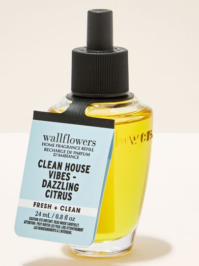 Rezer vă galben pentru priză parfumată Wallflowers Clean House Vibes Dazzling Citrus Bath & Body Works