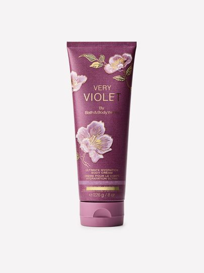 Cremă de corp Very Violet Bath & Body Works cu motiv floral de violetă